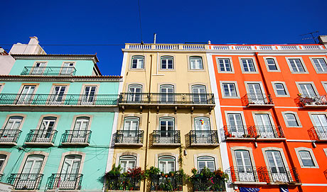 Colorful buildings photo