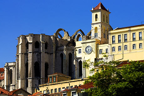 La monastère Carmo a Lisbonne photo