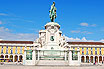 Statuia Regelui Ioan I Situata In Praca Do Comercio In Lisabona
